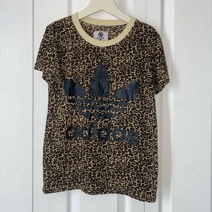 Adidas Leopard Print T-Shirt